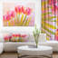 Tulipes rouges, impression sur toile tendue-29506914