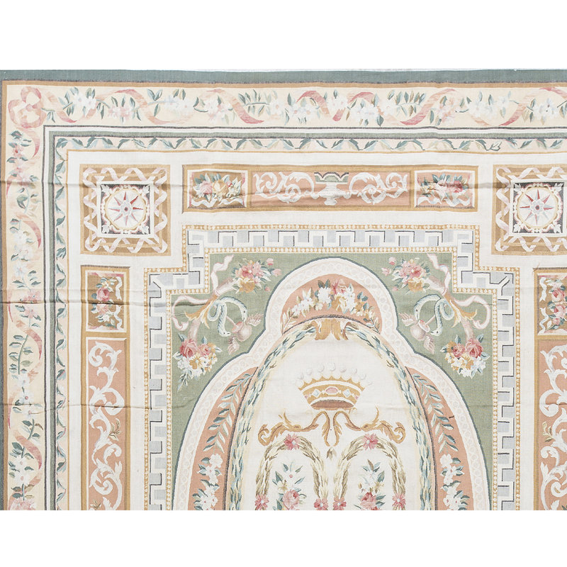 Hand-Knotted High-Quality Red and Gold Area Rug