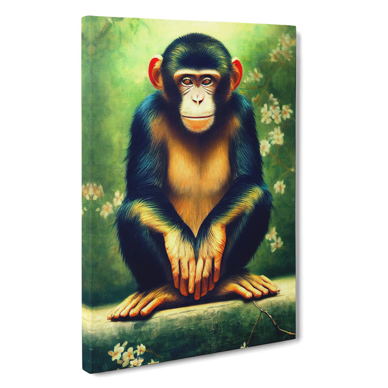 XC1022-3762X Resting Monkey - Wrapped Canvas Print, 76cm H x 50cm W x 2cm D