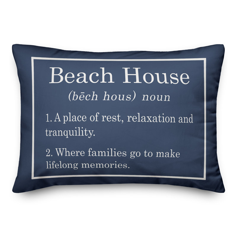 Solid Throw Pillow, Navy