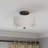 Jorgan Linen Blend Semi Flush Mount-1115678277