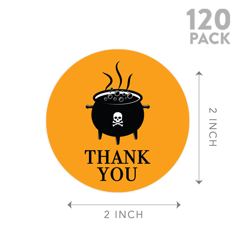 Autocollants Happy Halloween «Thank You Cauldron»