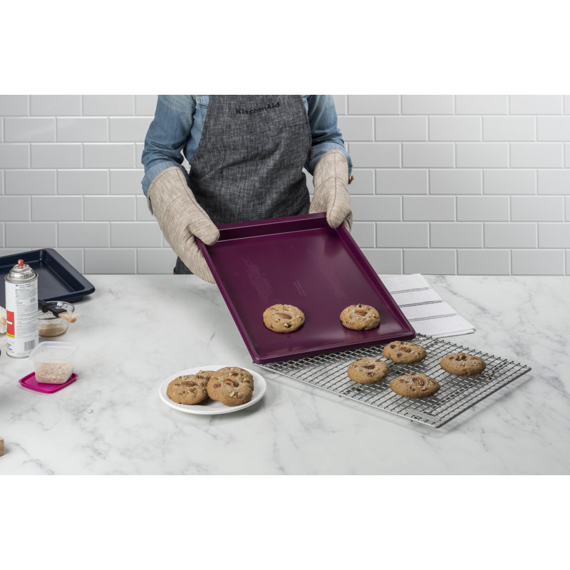 KitchenAid® Nonstick Aluminized Steel Cookie Slider, 18" x 13", Beetroot