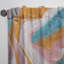 Art liquide en marbre bleu et rose clair - rideau abstrait - obscurcissant - 1 panneau-121542044