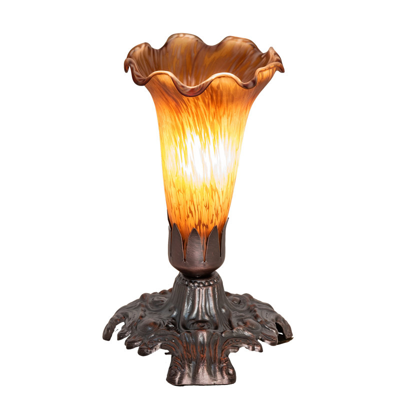 7" Victorian Candle/Pk, Amber