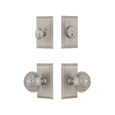 Nostalgic Warehouse Studio Entry Set with Egg & Dart Knob