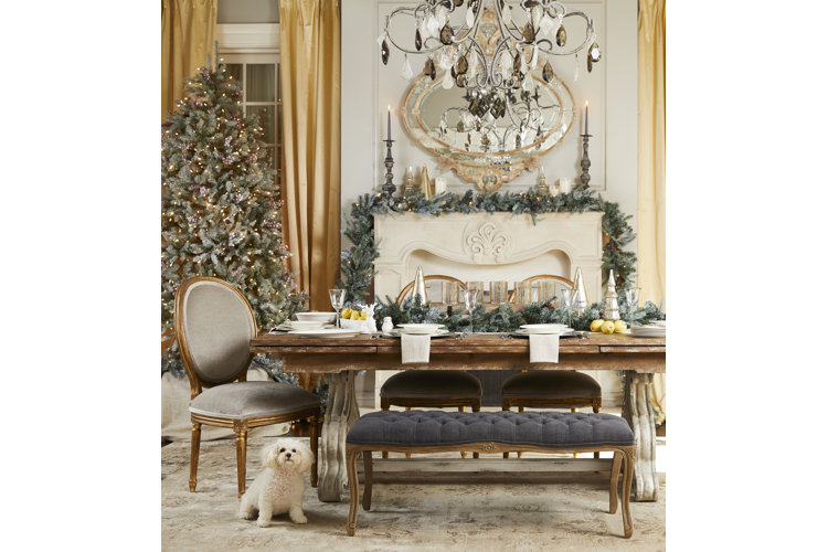 Christmas table, neutral Christmas table