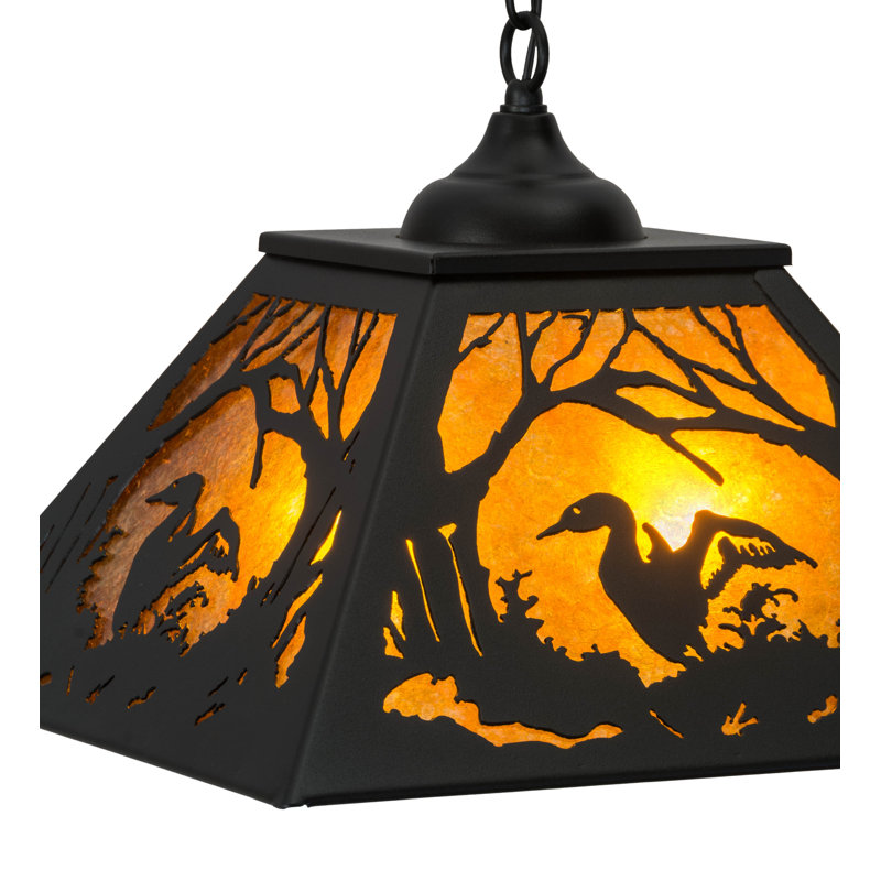 Lustree géométrique lanterne 2 lumières Wyble