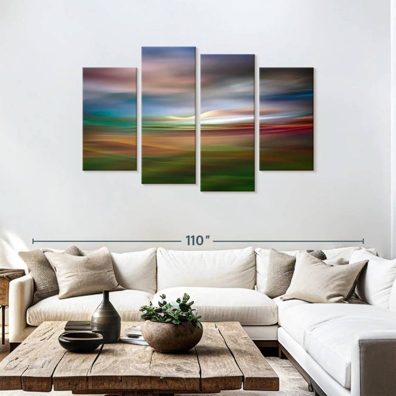 Avery Palouse, soirée abstraite, H 48 po x l 75 po