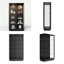 Armoire moderne avec portes coulissantes, lumières lumineuses et verre trempé