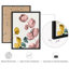 Jaune, vert, rose, feuilles, plantes, art moderne, impressions encadrées, affiches, salle de bain, petit art mural-104788494-104788498