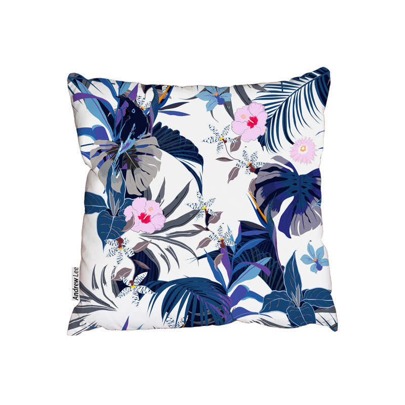 Bright Forest Flower Cushion Cover, 45cm x 45cm