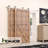 Brushed Nickel Straight Design Single Track Bypass Two Door Hardware Kit-54547701