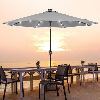 108'' Lighted Tilt Market Umbrella