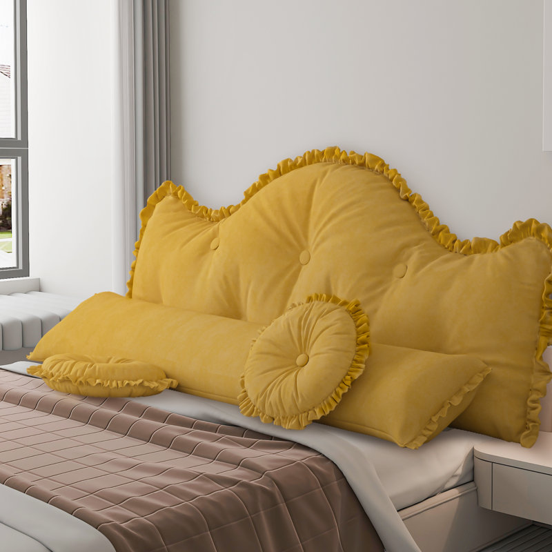 Novelty Cushion, Yellow, 83cm H x 200cm W