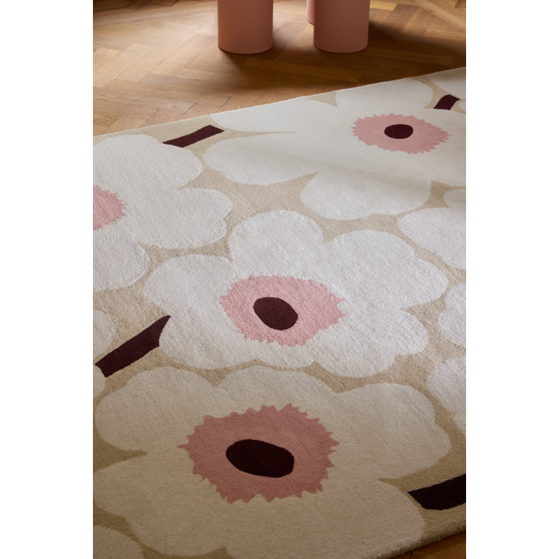 Unikko Honey | 132406, Beige/Pink, Rectangle 6'7" x 9'2"