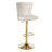 Swivel Upholstered Adjustable Counter Stool With Tufted Backs Set of 4-120959111-120959113