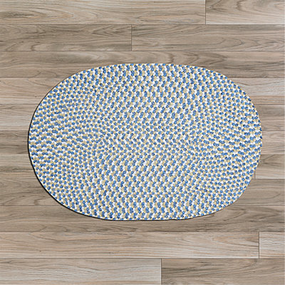 Tapis bleu tressé à la main Chickerell