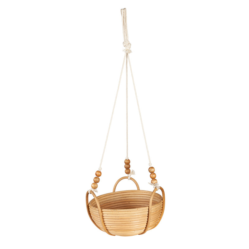 Rattan Hanging Basket Planter