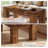 47 Inch Rectangular Chunky Leg Center Table