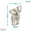 Watercolour Elephant Wall Sticker-88664904