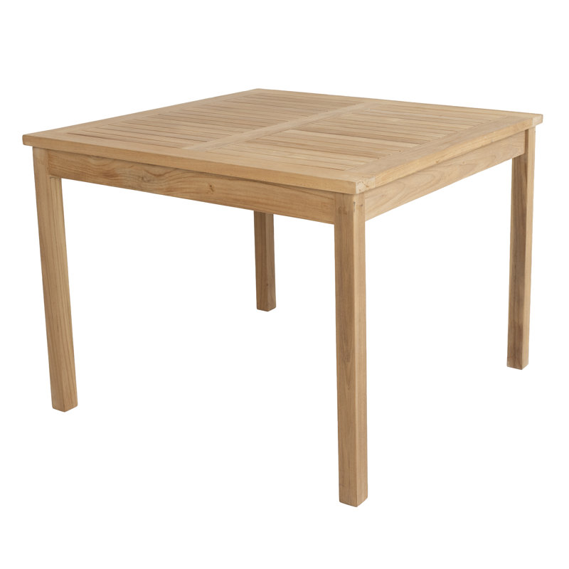 Square Teak Outdoor Dining Table , 100cm W 100cm D