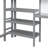 Twin Loft Bed with Desk, Shelves & Writing Board-192877010-192877009