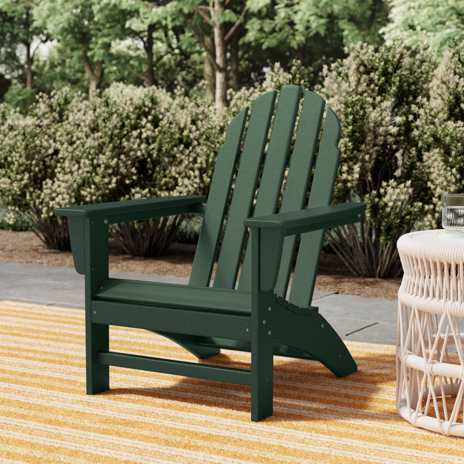 POLYWOOD® Vineyard Adirondack Chair, Green