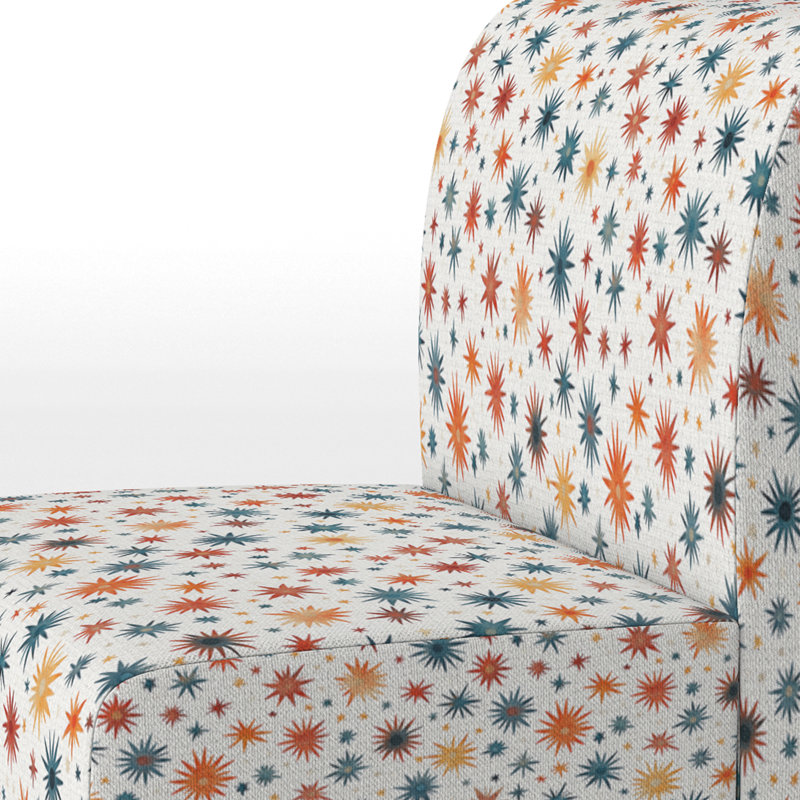 Fauteuil de chambre Celestial For Teenagers - Fauteuil de chambre Starburst Dream Orange, Pantoufle sans accoudoirs
