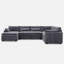 Canapé modulaire en U avec canapé double détachable Manuel Corduroy-330194893