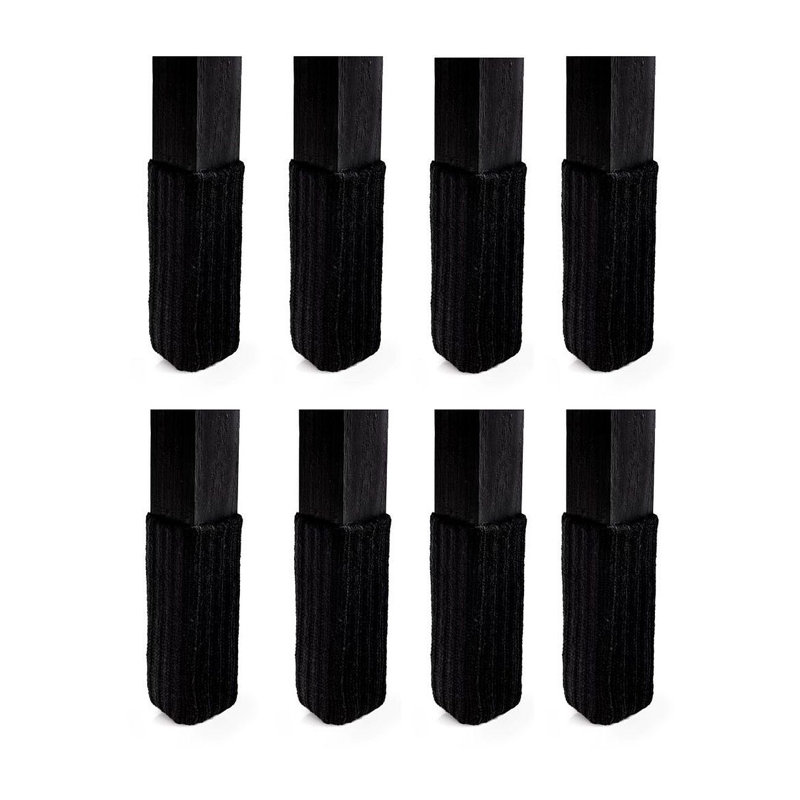 Protecteurs de plancher NancyProtectz, la chaussette de mobilier originale (petite), Noir