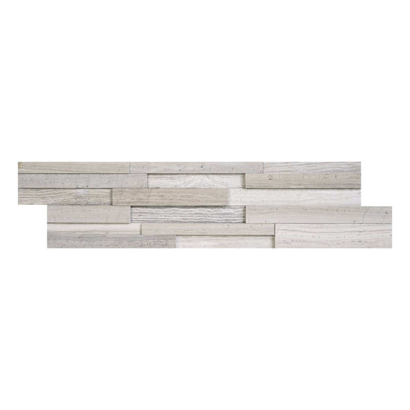 6 in. x 24 in. Honed Natural Stone Ledger Panel Wall Tile, Cindero