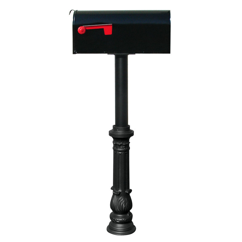 Hanford Aluminum Post Mounted Mailbox, Yes