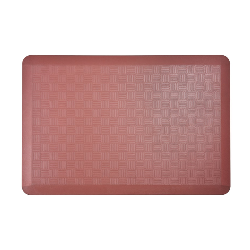 Solid Color Non-Skid Kitchen Mat, Marsala, 2