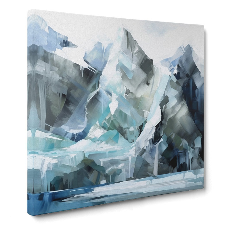 Glacier Gestural No.4 - No Frame Print, 35cmH x 35cmW