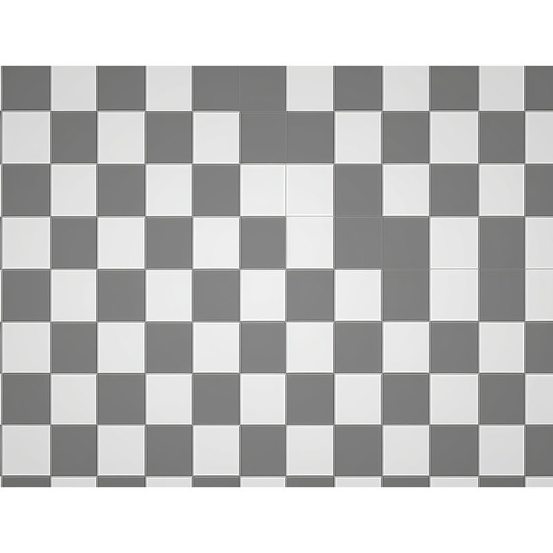 Machine Printed Comforter, Twin Comforter, Gray/White Checkered
