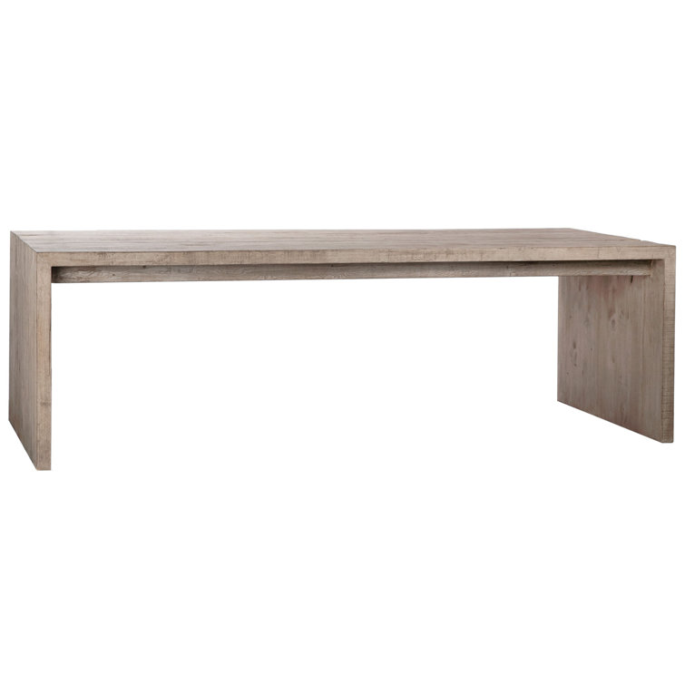 Merwin Reclaimed Pine 94-Inch Waterfall Style Dining Table With Cutout Detail