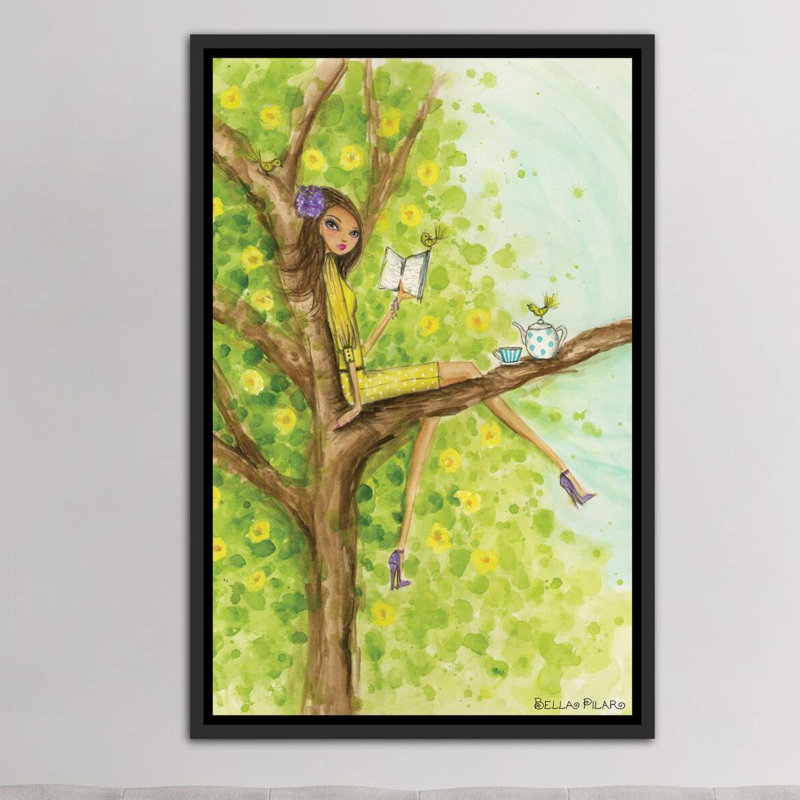 Printemps à Summerside # 3, art, H 40 po x l 26 po x P 1,5 po, Toile avec cadre noir
