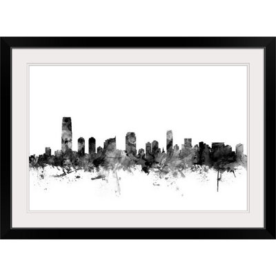 Francy " Jersey City New Jersey Skyline " by Michael Tompsett