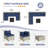 5 Pieces Rattan Patio Conversation Sets With Cushions-1474505581