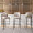 72" Kitchen Islands Include 4 Counter Stools,Home Bar Table with Wine Rack Kitchen Cabinet with Seating