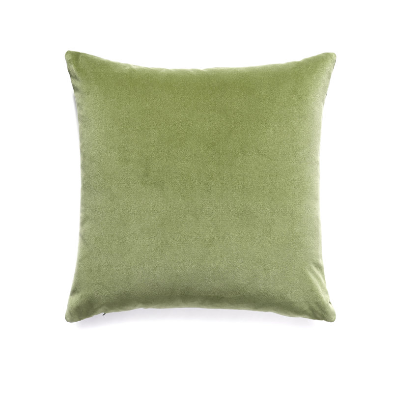 Essential Velvets Square Pillow Cover & Insert, Sage