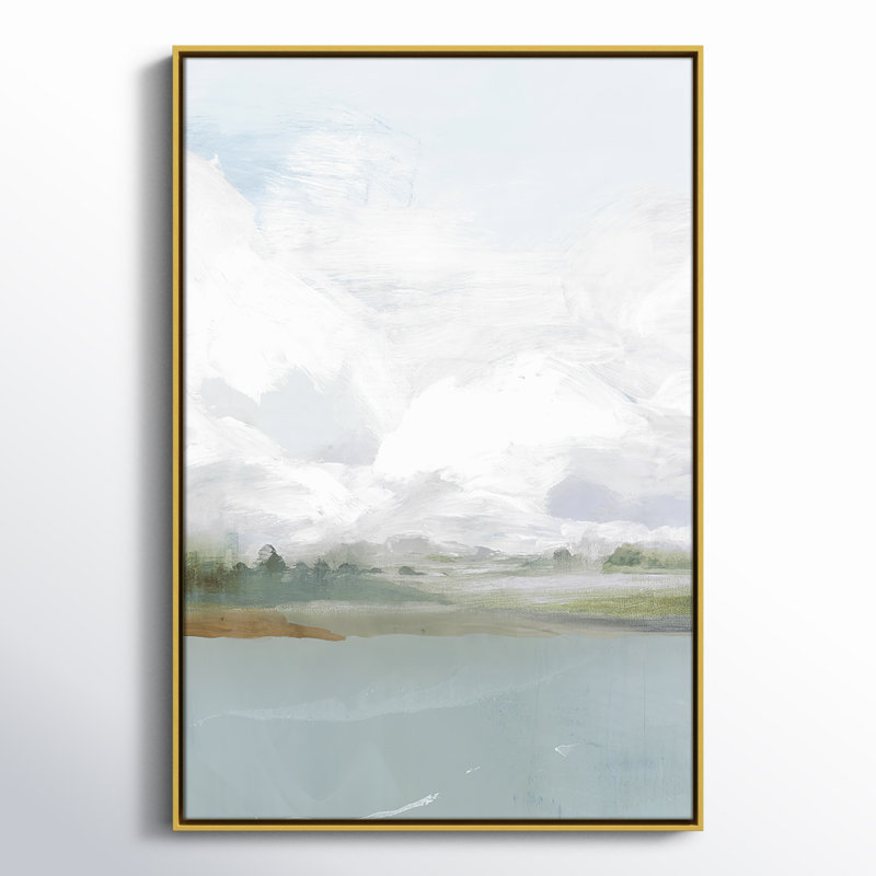 «All Shore - Floater Frame», reproduction d'art sur toile, H 37,5 po x l 25,5 po, Espresso