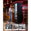 Réfrigérateur commercial pour marchandisage, réfrigérateur à affichage en verre de 12,7 pieds cubes / 360 L, réfrigérateur vertical pour boissons avec 4 tablettes réglables, lumière DEL douce et roulettes pour les bars à domicile