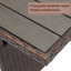 Canapé modulaire d'extérieur 9 avec coussins gris, repose-pieds et table imperméable pour le patio 7 - Coussins confortables dans la cour