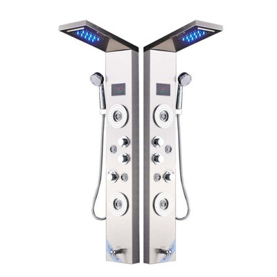 44 Shower Panel With Adjustable Shower Head
