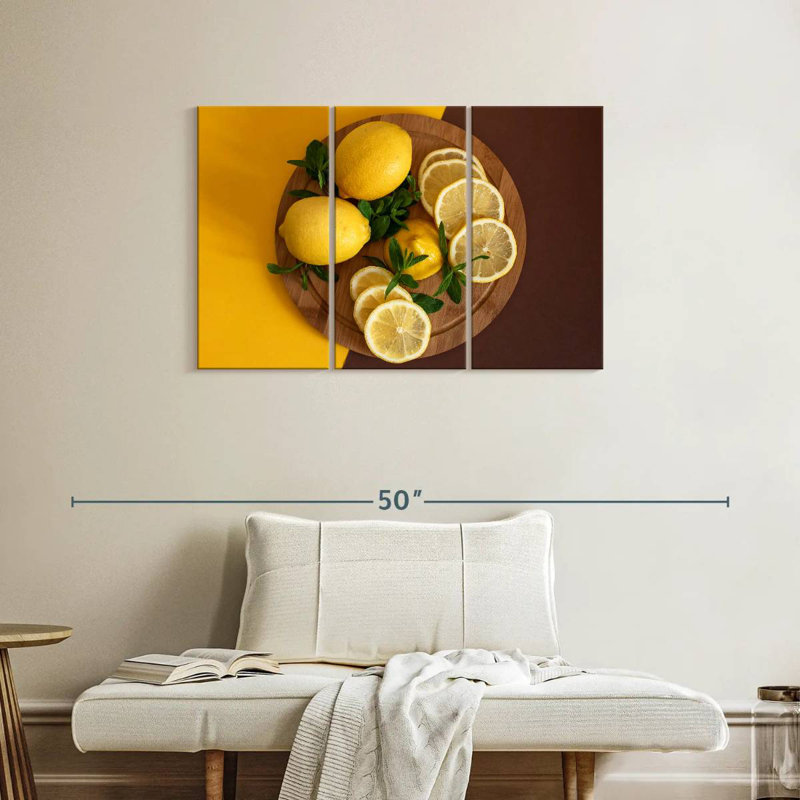Yarlin Lemon Fruit Board, 24" H x 38" W