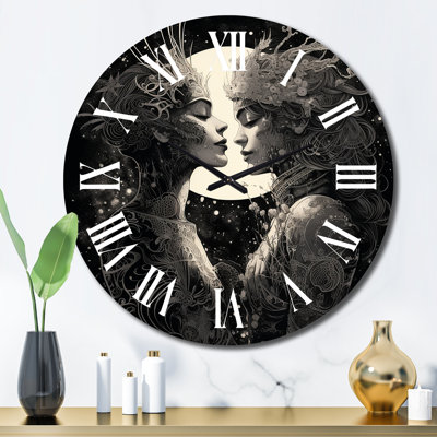 Horloge murale en métal