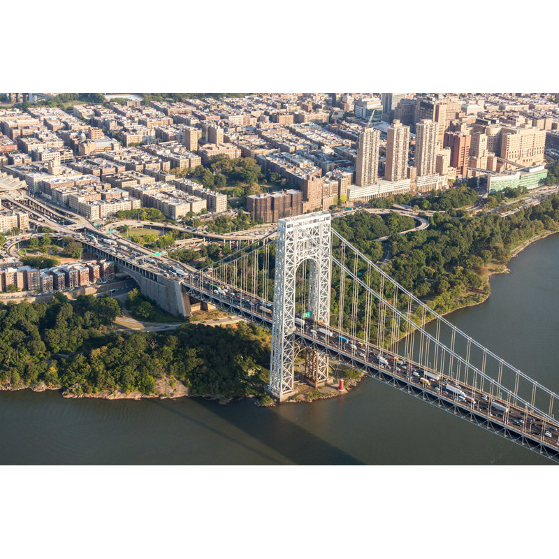 Pont George Washington - photographie sur toile tendue, H 8 po x l 12 po