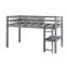 Lit mezzanine standard en bois massif avec tablettes Gjermund par Harriet Bee